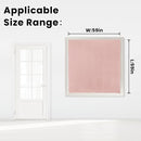 Self Adhesive Blackout Curtains- Stick on Curtains Shades Window Blinds Curtains No Rod Needed Easy to Hang Curtain, Use for Bedroom, Living Room,Roman Shades, 59" W X 59" L, Pink, 1 Panel by TinyTreasures Baby Boutique