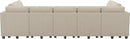 Belffin Large 15 Seat Modular Sectional Sofa with Storage Seat Corduroy Sleeper Sectional Sofa Bed Oversized Convertible Modular Couch for Living Room Beige by CozyNest Decor