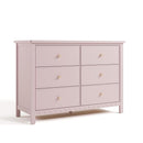 Graco Sasha 6 Drawer Dresser (Blush) – GREENGUARD Gold Certified, Wood Storage for Nursery or Kids’ Room, Safe Interlocking Drawer System & Easy Assembly with Pre-Installed Tracks by TinyTreasures Baby Boutique