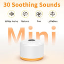 Soothing Sounds White Noise Machine Portable Sleep Machines with 30 Relaxing Sounds 12 Color Options 5 Adjustable Brightness 32 Volume Levels 4 Timer for Baby and Adult Perfect for Home Travel Office by TinyTreasures Baby Boutique
