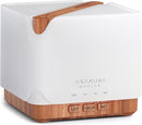 ASAKUKI 700 ml Premium Essential Oil Diffuser, 5 in 1 Ultrasonic Aromatherapy Fragrant Oil Vaporizer Humidifier, Timer and Auto-Off Safety Switch, 7 LED Light Colors by TinyTreasures Baby Boutique