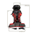 ClevrPlus Canyonero Camping Baby Backpack Hiking Kid Toddler Child Carrier with Stand and Sun Shade Visor, Red by TinyTreasures Baby Boutique