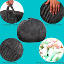 Bean Bag Chairs with Faux Rabbit Fur Cover, 3 ft Giant Memory Foam Bean Bag Chairs for Adults/Teens with Filling,Ultra Soft Faux Fur Fabric, Round Sofa for Living Room Bedroom College Dorm by TinyTreasures Baby Boutique