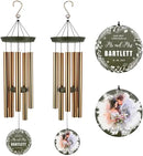 ASTARIN Personalized 20th 50th Anniversary Wind Chime, Happy Anniversary Wedding Valentine's Day Gift for Wife Husband Men Women Sister, Golden Anniversary Keepsake Decorations for Parents Couples by CozyNest Decor