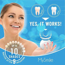 MySmile Teeth Whitening Kit with LED Light, 10 Min Non-Sensitive Fast Teeth Whitener with 3 Carbamide Peroxide Whitening Gel, Helps to Remove Stains from Coffee, Smoking, Wines, Soda, Food by CozyNest Decor