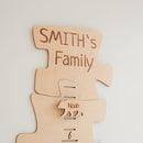 Personalized Wooden Growth Chart for Kids – Height Ruler Wall Decor for Nursery, Toddler, Baby & Family – Custom Name Growth Chart – Wooden Kids Height Measurement Ruler (Plywood) by TinyTreasures Baby Boutique