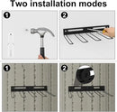 Garage Wall-Mounted Rack, Tool Storage Rack, Shed Shelf, Garden Tool Rack, Hanging Storage Rack for Yard Tools, for Suncast Shed Accessories (2-Pack) by GreenHaven Gardens