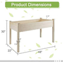 Crownland Outdoor 4 ft Stand-up Raised Garden Bed Wooden Garden Box for Backyard, Vegetables Herbs Flowers Planter, Suitable Elevated by GreenHaven Gardens