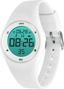 Kids Watches for Girls Boys Digital Sport Watch with Step Counter Pedometer Vibration Alarm Clock, No App Waterproof Fitness Tracker Kids Watch Boys Girls Teens Students Ages 5-16 by TinyTreasures Baby Boutique