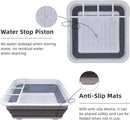 THANSTAR Collapsible Dish Drying Rack for RV Campers Portable Dinnerware Drainer Organizer for Kitchen Travel Trailer by CozyNest Decor