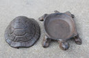Garden Decoration Turtle Cast Iron Key Hider Stone Diversion Safe Key Outside Hider Hide-A-Key Holder Safely Hiding Your Spare Keys for Outdoor Garden or Yard, Geocaching by GreenHaven Gardens