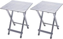 SUNNYFEEL Folding Camping Table - Lightweight Aluminum Portable Picnic Table, 18.5x18.5x24.5 Inch for Cooking, Beach, Hiking, Travel, Fishing, BBQ, Indoor Outdoor Small Foldable Camp Tables by GreenHaven Gardens