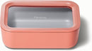 Caraway Glass Food Storage - 6.6 Cup Ceramic Coated Container - Non-Toxic, Non-Stick Lunch Box With Lids - Dishwasher, Oven, & Microwave Safe - Perracotta by TinyTreasures Baby Boutique