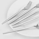 Matte Silverware Set, Vanys 20 Piece Stainless Steel Cutlery Flatware Set, Kitchen Utensil Sets for 4, Tableware With Knife Spoons And Forks Set, Satin Finished Polished by CozyNest Decor