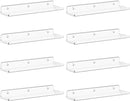 Lifewit Floating Shelves for Wall, 8 Pack Clear Acrylic Shelf 15" Room Decor for Bookcase/Vinyl Record Display/Photo/Picture in Bedroom, Living Room, Bathroom, Kitchen Storage and Organization by TinyTreasures Baby Boutique