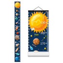 Baby Growth Chart for Wall - Height Chart for Kids Nursery Decor Wall Hanging Measurement Ruler with Black Wood Scroll Toddlers Room Decor Birthday Christmas Gifts for Boys Girls 79"X7.9" (Planets) by TinyTreasures Baby Boutique