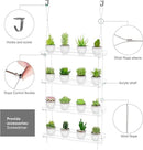 Clear Hanging Window Plant Shelves,2-Pack 4-Tier,Indoor Windows Wall Hanging Plant Stand Flower Display,Flower Pot Organizer Storage for Window Grow Herbs,Microgreens,Succulents,Flowe4,16-Inch by GreenHaven Gardens