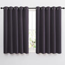 NICETOWN Greyish Purple Room Darkening Curtain Panels - Triple Weave Thermal Insulated Grommet Room Darkening Window Draperies and Curtains for Bedroom (Set of 2, 66 x 54 inches) by TinyTreasures Baby Boutique