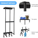 Yoga Mat Holder Yoga Mat Holder Wall Mount Home Gym Accessories Organizer,Towel Storage Rack with 4 Hooks for Hanging Foam Roller and Resistance Bands Gym Organization for Home Gym by TinyTreasures Baby Boutique