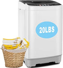 20Lbs Portable Washing Machine Nictemaw Portable Washer, 2.8 Cu.ft Washer and Dryer Combo with Drain Pump, 10 Programs 8 Water Level Compact Laundry Washer for Home, Apartment, RV, Dorms by CozyNest Decor