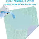 Absorbent Bed Pads for Incontinence - Washable, Reusable, 4-Layer Waterproof Mattress Protectors (36x38 Inch - 4 Pack) by TinyTreasures Baby Boutique