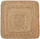 REDEARTH · Cube Pouf Foot Stool Ottoman - Jute Braided Pouffe Poof Accent Sitting Footrest for The Living Room, Bedroom, Nursery, Patio, Lounge & Other Rooms (14.5”x14.5”x16”; Natural Olive) by CozyNest Decor