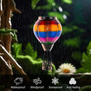 Unique Hot Air Balloon Solar Lantern with Flickering Flame, Handmade Glass Hanging Outdoor Lantern Waterproof Lantern Lamp for Patio, Garden, Porch by GreenHaven Gardens