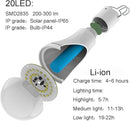 Solar Light Bulb Portable 350LM Solar Powered Camping Light Led Lantern Outdoor for Lamp Light Hiking Fishing Tent Indoor Shed Chicken Coop Hurricane Emergency with USB Chargeable by CozyNest Decor