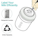 COMI Wide Neck Glass Breastmilk Collection n Storage Bottle, 8oz with Screw Ring Sealing Disk; Re-markable Sealing Disc. BPA Free, Fits Breast Pumps & Nipples (2 Gray Lids) by TinyTreasures Baby Boutique