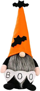 Halloween Gnomes Plush Decor,Witch Scandinavian Tomte Nisse Gnome Swedish Table Decorations Handmade Gnome Decoraion for Home,Orange by CozyNest Decor