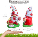 Spring & Summer-Themed Garden Statues – Adorable Outdoor Decor for Lawn, Patio & Porch (Charming Homestead Strawberry Gnome Garden Statue, 9.5" Farmhouse Style Unique Fruit Home Decor) by GreenHaven Gardens