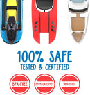 SplashEZ Bath Toy Boats for Toddlers, Mold Free Boat Bath Toys for Kids & Toddlers, No Hole for Water Floating Ships for Bathtub, Pool, Shower for Boys & Girls, 3-Pack: Jet Ski Yacht Catamaran by TinyTreasures Baby Boutique