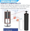 Water Filter Replacement Compatible with Big Berkey® Gravity Filter System Parts and Accessories, NSF/ANSI 42&372 Certified (4 Pack) BB9-2® Black Water Filters Cartridges by CozyNest Decor