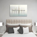 Nautical Sailing Picture Wall Art - Coastal Sailboat Canvas Ocean Ship Prints Sea Level Boat Painting Artwork for Living Room Home Office by CozyNest Decor