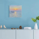 Coastal sailboat scenery poster art decor ocean nautical room decor beautiful sailboat seascape decor suitable for beach villa by CozyNest Decor