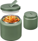 26oz Soup Thermo for Hot Food Kids with Buckle Lid Insulated Vacuum Food Jar Wide Mouth Leakproof Stainless Steel Lunch Container (Green) by TinyTreasures Baby Boutique
