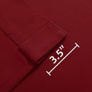 Joydeco 72 Inch Blackout Curtains for Bedroom, Thermal Insulated Black Out Curtains, Room Darkening Drapes for Living Room Window Rod Pocket Back Tab (W52 x L72 Inch, Burgundy Red) by TinyTreasures Baby Boutique