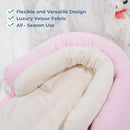 COOLBEBE New 2-in-1 Babybody Supports for Baby Newborn Infants - Extra Soft Stroller Cushion Pads Car Seat Insert, Seasons, Pink by TinyTreasures Baby Boutique