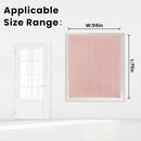 Self Adhesive Blackout Curtains- Stick on Curtains Shades Window Blinds Curtains No Rod Needed Easy to Hang Curtain, Use for Bedroom, Living Room,Roman Shades, 59" W X 71" L, Pink, 1 Panel by TinyTreasures Baby Boutique