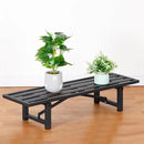 Plant Stand - Indoor/Outdoor Extra-Sturdy Aluminum Plant Stand with 300 LBS Capacity, L37.8 x W11.4 x H7.9 inch – Ideal for Patios, Gardens, Living Room Decoration by GreenHaven Gardens