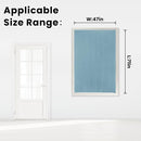 Self Adhesive Curtains, Black Out Shade for Window, Blackout Fabric Temporary Window Coverings Easy to Hang Curtains No Rod Needed, Use for Bedroom, Room, Kitchen, 47" W X 71" L, Lake Blue, 1 Panel by TinyTreasures Baby Boutique