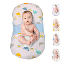 Baby Lounger for Newborns and Infants, Portable Lounger with Pillow & Foot Rest - 100% Cotton, Snug, Travel-Friendly, Breathable Fabric, Ideal for Cribs & Floor - Sprinta (Poly Snuggle) by TinyTreasures Baby Boutique