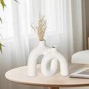 CEMABT Modern Nordic Boho Vase Set - Elegant White Matte Ceramic Home Decor for Living Room, Bookshelf, Mantel, Entryway Table & Console Décor | Shelf Decorations Gift by GreenHaven Gardens