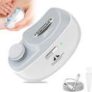 Electric Nail Clipper 2 in 1, Baby Nail Trimmer Electric, Baby Automatic Nail File with Polishing, LED Lights, Nail Chip Storage, USB Charging, 2 Speed Levels for Babies and Adults (White) by TinyTreasures Baby Boutique