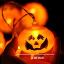 Large Halloween Solar String Lights Outdoor, Pumpkin Lights String with 8 Modes Indoor Outdoor Halloween Decorations Decor with 21.32ft 30 Pumpkin Lights for Halloween Party Yard Patio Bedroom by GreenHaven Gardens