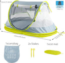 Poray Portable Baby Beach Tent with UPF 50+ Sun Shelter,Mosquito Net and Sunshade, Ideal Pop Up Kids Travel Tent with Carry Bag & 2 Stakes,Outdoor Indoor Play and Sun Protection by TinyTreasures Baby Boutique
