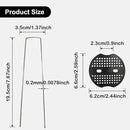 50 PCS Garden Landscape Stakes Staples and Gasket, Thick Heavy Duty Yard Ground Pin for Weed Barrier SodFabric for Weed Barrier Irrigation Tubing Garden Decor, Securing Lawn Fabric, Weed Barrier by GreenHaven Gardens