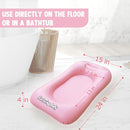 I Inflatable Baby Bathtub, Baby Tubs for Newborns to Toddlers, Infant Bathtub for Baby Travel Essential for Age from 0 to 6 Months,Baby Lounger Pillow for Newborn by TinyTreasures Baby Boutique