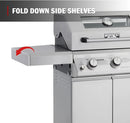 Monument Grills Larger 3-Burner Propane Gas Grills Barbeque Stainless Steel Heavy-Duty Cabinet Style with BBQ Cover (2 Items) by GreenHaven Gardens