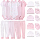 Kiddiezoom Unisex Baby Layette Essentials Giftset Clothing Set 19-Piece For Newborn Baby by TinyTreasures Baby Boutique
